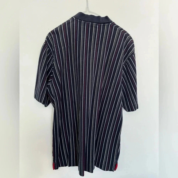 Nautica Black Striped Polo  Shirt - Picture 5 of 7